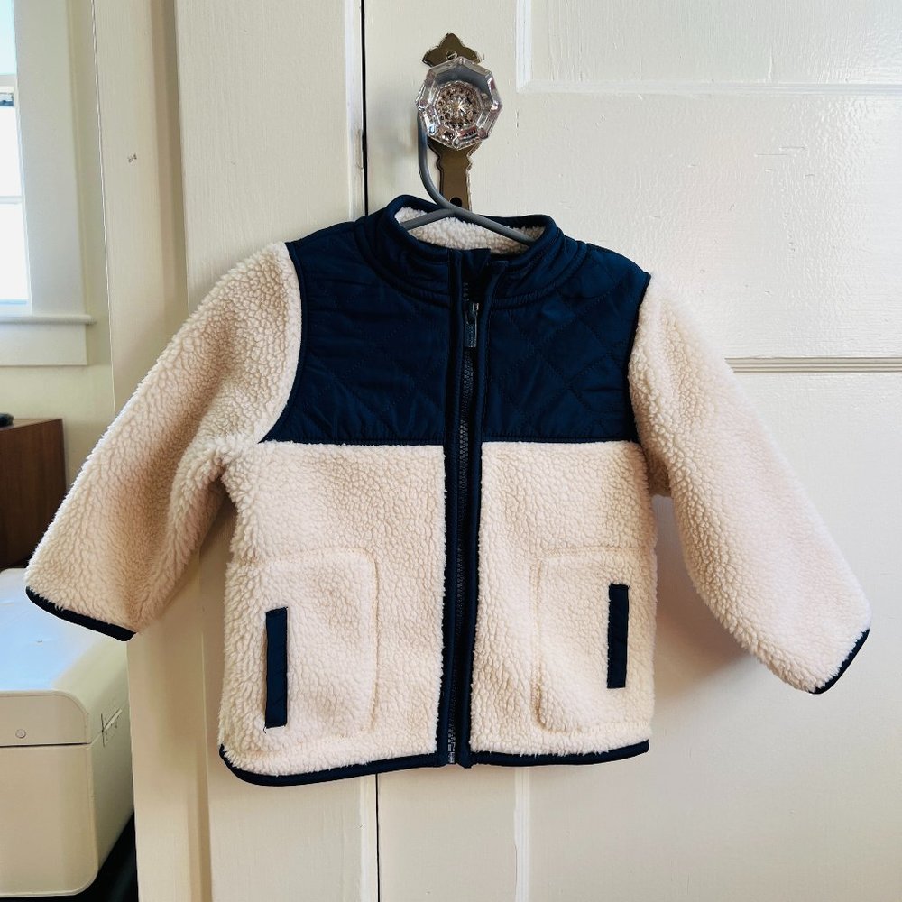 Gap Unisex Color-Blocked Sherpa Jacket
